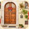 Hello Summer Door Sign Rustic Wood Summer Door Wall Decor Slippers Flower Hanging Decorations Wooden Hello Wood Hanger for Home Front Porch Indoor Outdoor